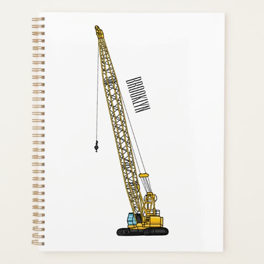Afbeelding van cartoon van afgravator tekenen planner (Voorkant)