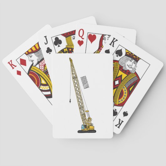 Afbeelding van cartoon van afgravator tekenen pokerkaarten (Achterkant)