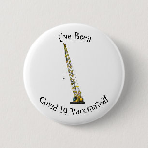 Afbeelding van cartoon van afgravator tekenen ronde button 5,7 cm