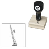 Afbeelding van cartoon van afgravator tekenen rubberstempel (Gestempeld)