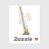 Afbeelding van cartoon van afgravator tekenen sticker (Vel)