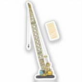 Afbeelding van cartoon van afgravator tekenen sticker (Voorkant)