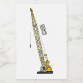 Afbeelding van cartoon van afgravator tekenen voedselcontainer etiket (Enkel label)