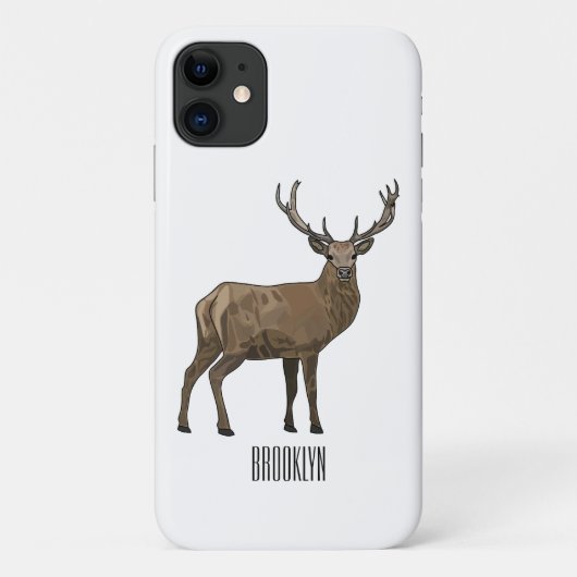 Afbeelding van cartoon van de Deer Case-Mate iPhone Case (Achterkant)