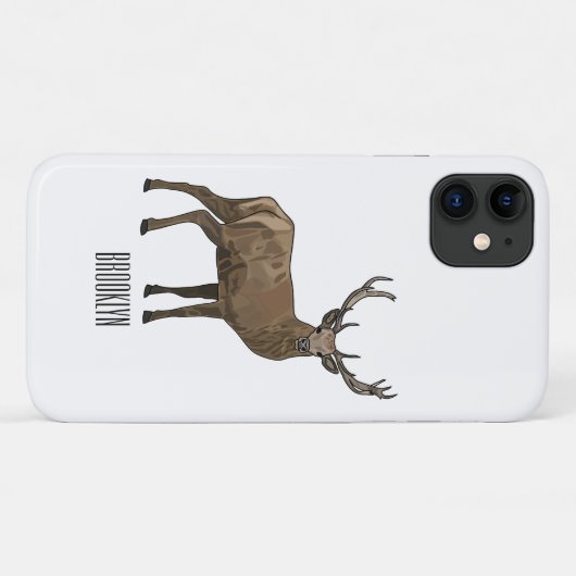 Afbeelding van cartoon van de Deer Case-Mate iPhone Case (Achterkant (horizontaal))