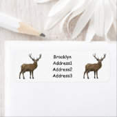 Afbeelding van cartoon van de Deer Etiket (Insitu)