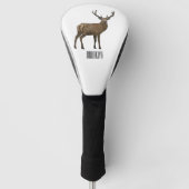 Afbeelding van cartoon van de Deer Golfheadcover (Voorkant)