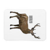 Afbeelding van cartoon van de Deer Magneet (Horizontaal)