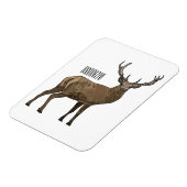 Afbeelding van cartoon van de Deer Magneet (Linkerzijde)
