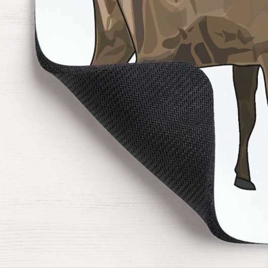 Afbeelding van cartoon van de Deer Muismat (Hoek)