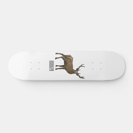 Afbeelding van cartoon van de Deer Persoonlijk Skateboard (Horizontaal)