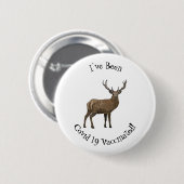 Afbeelding van cartoon van de Deer Ronde Button 5,7 Cm (Voorkant /achterkant)