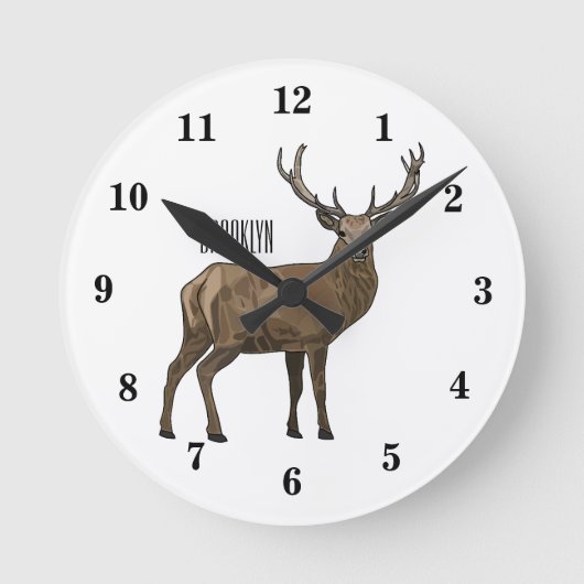 Afbeelding van cartoon van de Deer Ronde Klok (Voorkant)
