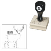 Afbeelding van cartoon van de Deer Rubberstempel (Gestempeld)