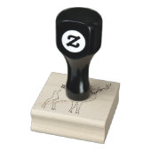 Afbeelding van cartoon van de Deer Rubberstempel (Stempel)