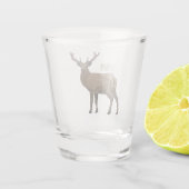Afbeelding van cartoon van de Deer Shot Glas (Achterkant)