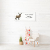 Afbeelding van cartoon van de Deer Spandoek (Insitu)