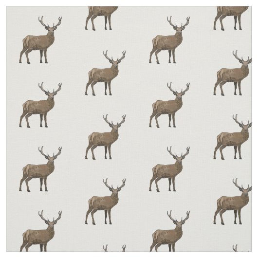 Afbeelding van cartoon van de Deer Stof (Swatch)