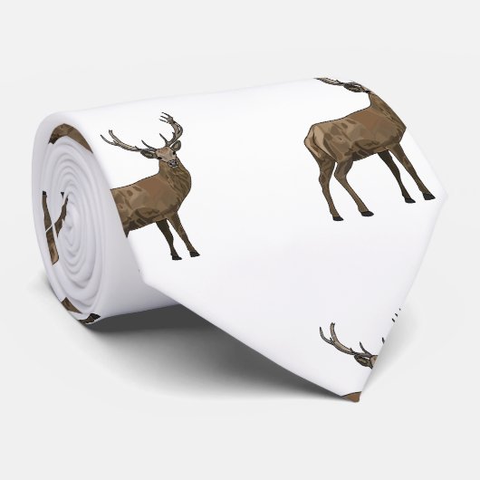 Afbeelding van cartoon van de Deer Stropdas (Opgerold)