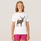 Afbeelding van cartoon van de Deer T-shirt (Voorkant volledig)