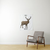 Afbeelding van cartoon van de Deer Wandkleed (In situ)
