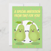 Afbeelding van cartoon van paardenpeertouw kaart (Achterkant)