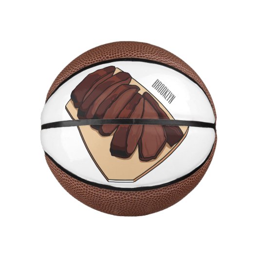 Afbeelding van cartoon van rundvlees basketbal (Voorkant)