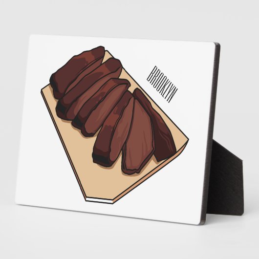 Afbeelding van cartoon van rundvlees fotoplaat (Zijkant)