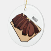 Afbeelding van cartoon van rundvlees keramisch ornament (Links)