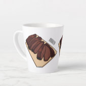 Afbeelding van cartoon van rundvlees latte mok (Linkerhoek)