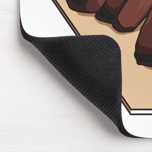 Afbeelding van cartoon van rundvlees muismat (Hoek)