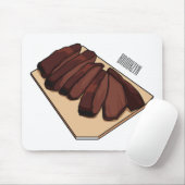 Afbeelding van cartoon van rundvlees muismat (Met muis)