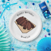 Afbeelding van cartoon van rundvlees papieren bordje (Feest)