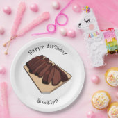 Afbeelding van cartoon van rundvlees papieren bordje (Feest)