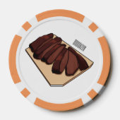 Afbeelding van cartoon van rundvlees poker chips (Achterkant)