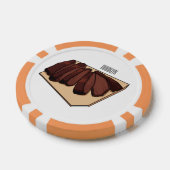 Afbeelding van cartoon van rundvlees poker chips (Enkel)