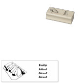 Afbeelding van cartoon van rundvlees rubberstempel (Gestempeld)