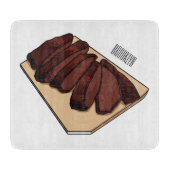 Afbeelding van cartoon van rundvlees snijplank (Voorkant)