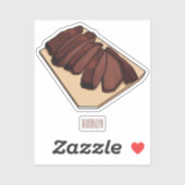 Afbeelding van cartoon van rundvlees sticker (Vel)