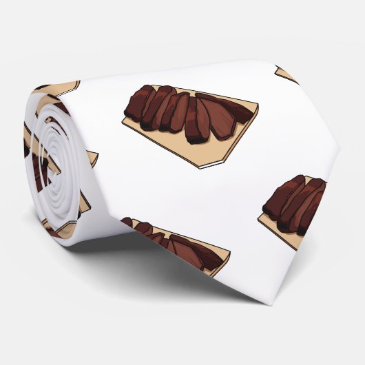 Afbeelding van cartoon van rundvlees stropdas (Opgerold)