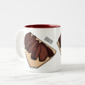 Afbeelding van cartoon van rundvlees tweekleurige koffiemok (Voorkant links)