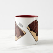 Afbeelding van cartoon van rundvlees tweekleurige koffiemok (Center)