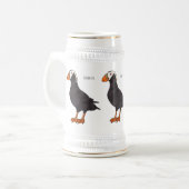 Afbeelding van cartoon van tufvogel  bierpul (Voorkant links)