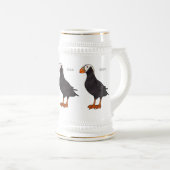 Afbeelding van cartoon van tufvogel  bierpul (Voorkant rechts)