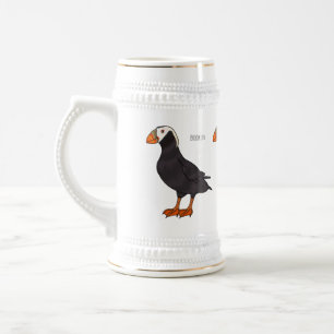Afbeelding van cartoon van tufvogel bierpul