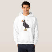 Afbeelding van cartoon van tufvogel hoodie (Voorkant volledig)