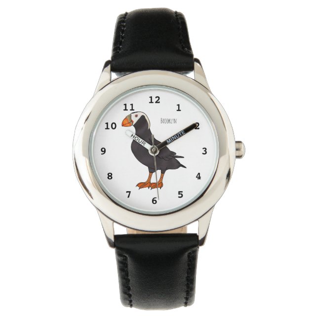 Afbeelding van cartoon van tufvogel horloge (Voorkant)