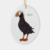 Afbeelding van cartoon van tufvogel keramisch ornament (Rechts)