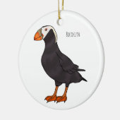 Afbeelding van cartoon van tufvogel keramisch ornament (Links)