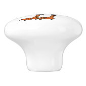 Afbeelding van cartoon van tufvogel keramische knop (Zijkant)